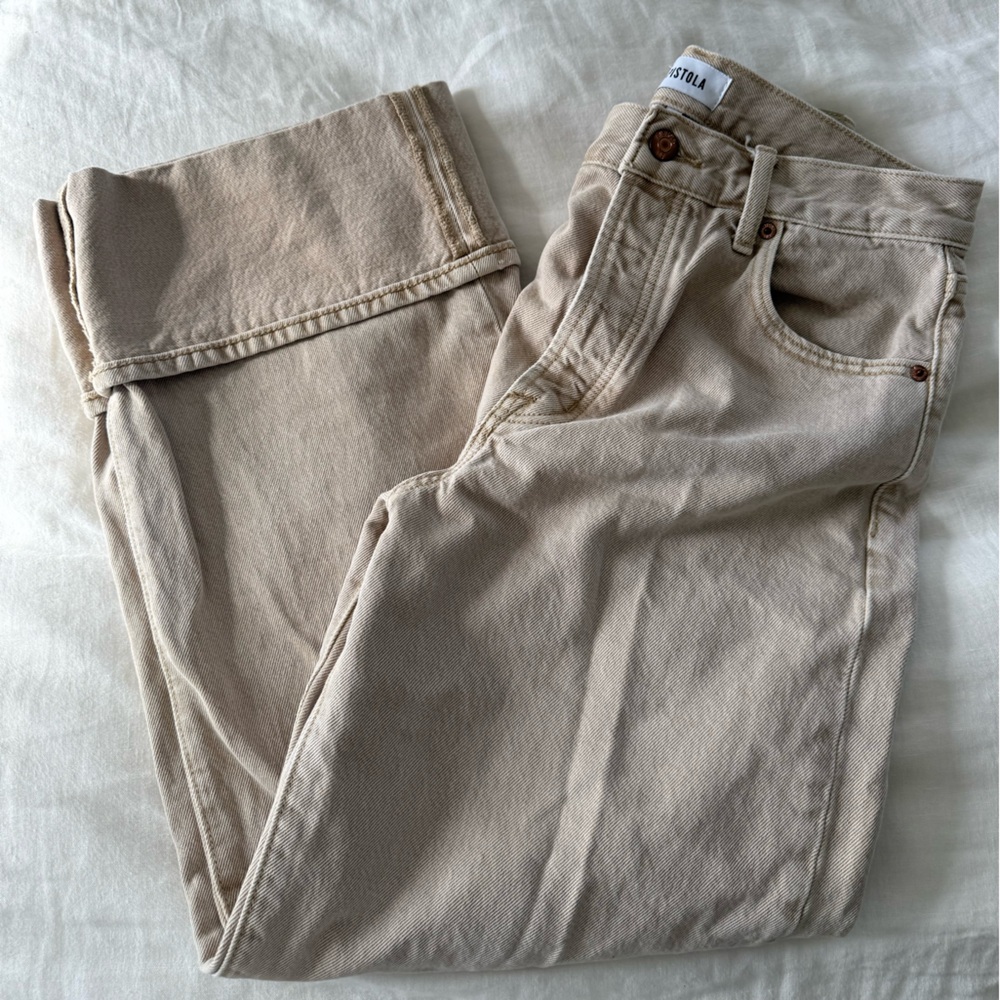 Pistola Ryder high rise cuffed straight jean